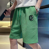 2023 Spring Men's Shorts Korean Fashion Black Shorts Harajuku High Street Men's Clothing White Gym Shorts Men Sweatpants New