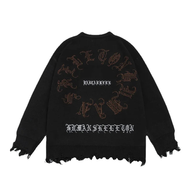 fire graphic sweater, 2025 fashion trend, cozy fashion fit, stylish street outfit, modern aesthetic appeal