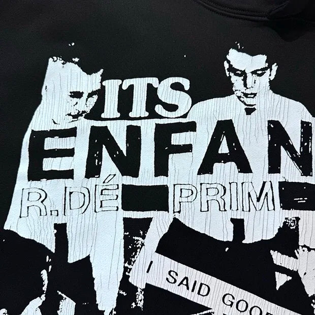 Alternative skate hoodie with bold back graphic print