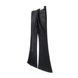 european and american street batik black paint coat wide jeans pants fashionable baggy contoured distressed flared denim jeans unique jeans style 1597