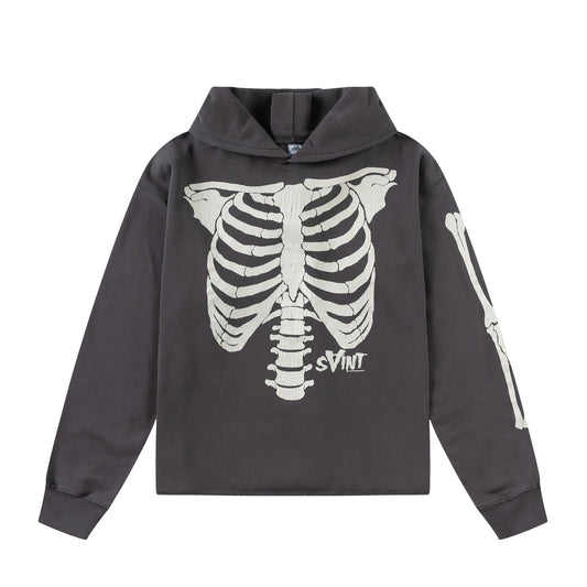 Retro 90s cyber hoodie with oversized fit