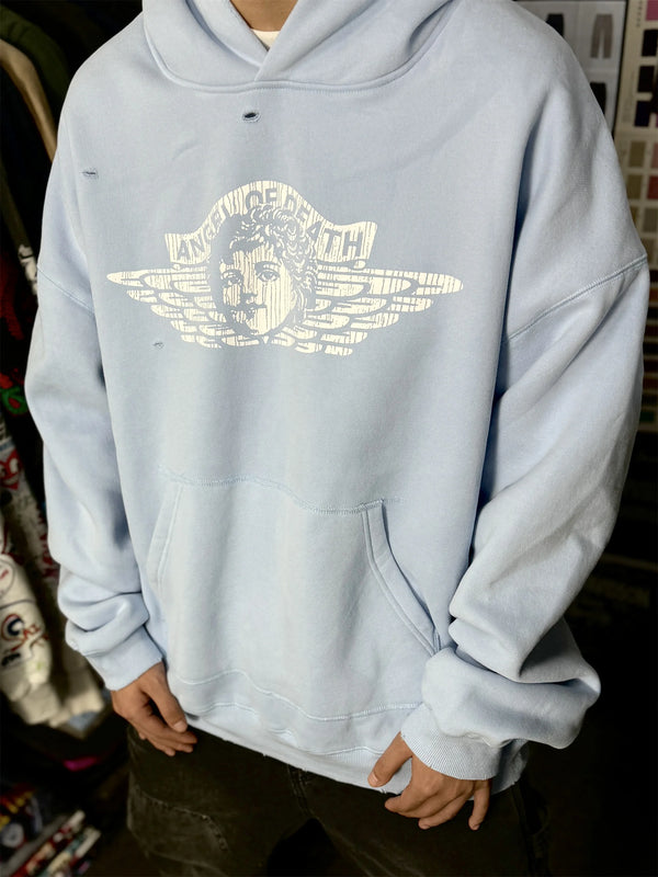 Vaporwave Drop – 2024 New Winter Vintage Retro Little Angel Print High Street – Streetwear Fashion for Men & Women