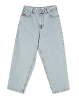 retro blue hip hop big boy jeans y2k pants streetwear gothic cartoon embroidery baggy jeans punk rock high waist wide trouser unique jeans style 4657