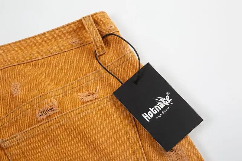 american high street washed torn jean mens y2k baggy ripped jeans cat whisker patch straight tube casual pants jeans hip hop unique jeans style 824