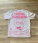 urban glitchcore tee with bold flame art and graffiti overlays