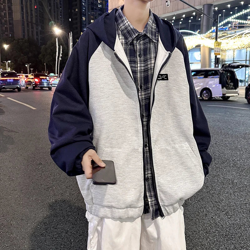 Street goth hoodie with punk rock influence