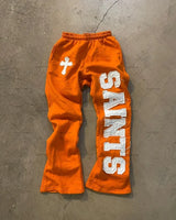 european and american new style letter embroidered casual loose trousers men y2k rock hip hop fashion oversized wide leg pants unique default style 3247