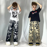 harajuku sunny sexy girl anime print baggy jeans new style wide leg trouser y2k popular streetwear men women high waist pants unique jeans style 5486