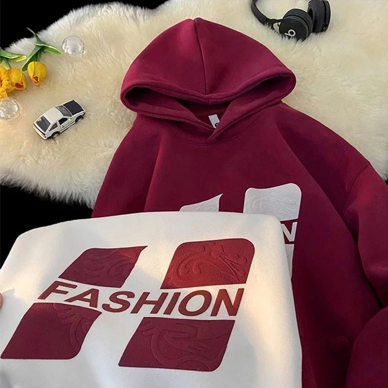 Autumn New Fashion Printed Hoody For Men Hip Hop Streetwear Fleece Pul