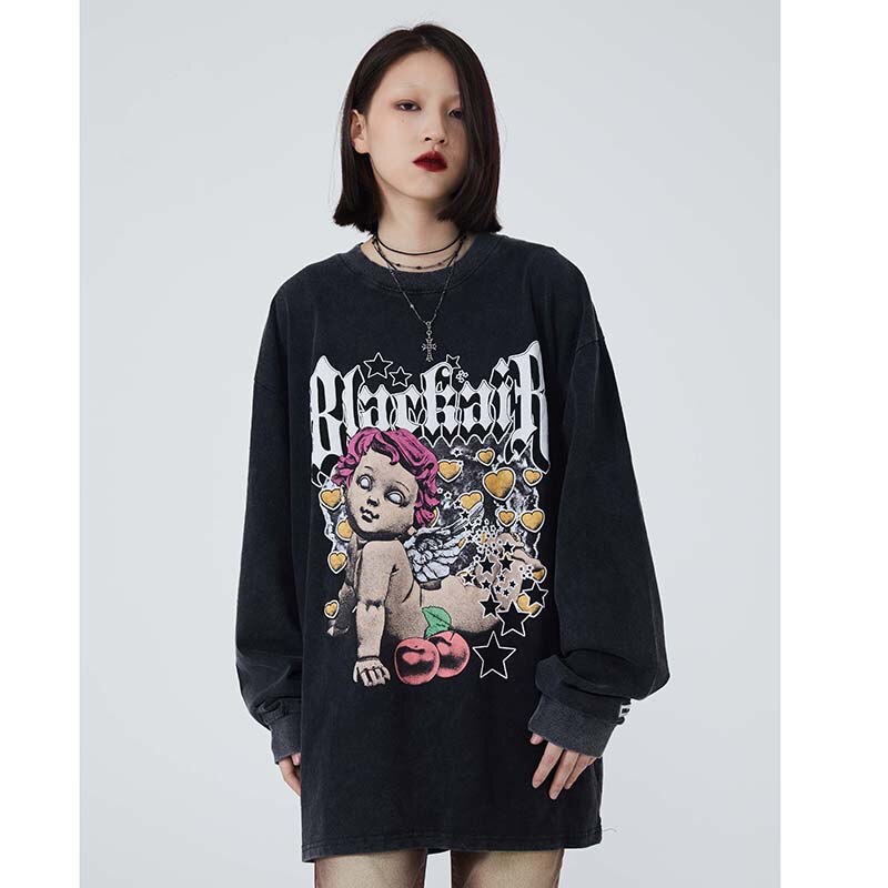 "Sparkling Eyes" Unisex Men Women Streetwear Graphic Sweatshirt Daulet Apparel