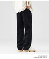 corduroy pants mens fashion loose casual straight large size wide leg baggy trousers office man commuter business corduroy pant unique default style 2183