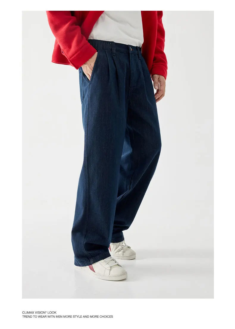 wide leg jeans men streetwear fashion loose casual plus size denim baggy jeans pants cityboy oversize cargo jeans trousers unique cargo style 1775
