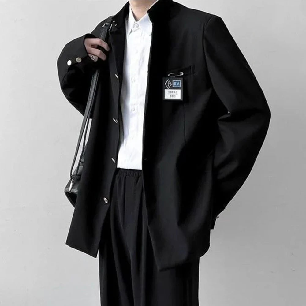 Student Uniform Jacket 2024 New Spring College Style School Uniform Stand Collar Blazer