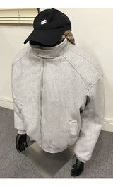 leather varsity coat, fall fit essential - aesthetic hip hop inspired casual wear