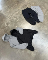 American High Street Fashion Casual Hoodie Men Y2K Harajuku Retro Soli