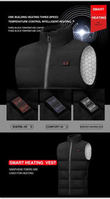 winter street style featuring rainbowtouches 9 places heated vest men women usb heated jacket heating vest thermal clothing hunting vest winter heating jacket design – premium quality jacket for men