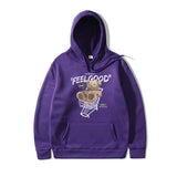 2022 Men Hip Hop Hoodie Sweatshirt Streetwear Bear Letter Shopping Car