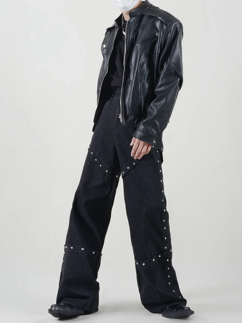 oversized grunge coat, photo-ready drip, for men, fall streetwear outfit, oversized style, layered fashion, modern aesthetic, graphic detail