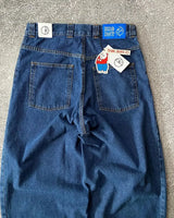 hip hop streetwear big boy jeans y2k embroidery pattern retro blue baggy jeans pants men women fashion pants clothing stacked flare jeans