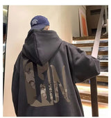 City Boy Oversized Hoodie Sweatshirt Men American High Street Hoodies Funny Streetwear Hip Hop Hoody Mens 2025 Autumn Tracksuit