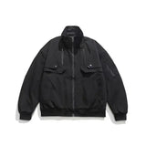 techwear zip bomber, urban fashion, for men, fall streetwear outfit, oversized style, layered fashion, modern aesthetic, graphic detail