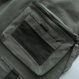 mens cargo pants elastic waist trousers streetwear hip hop loose fit ankle drawstring military pockets sweatpants joggers black unique joggers style 4093