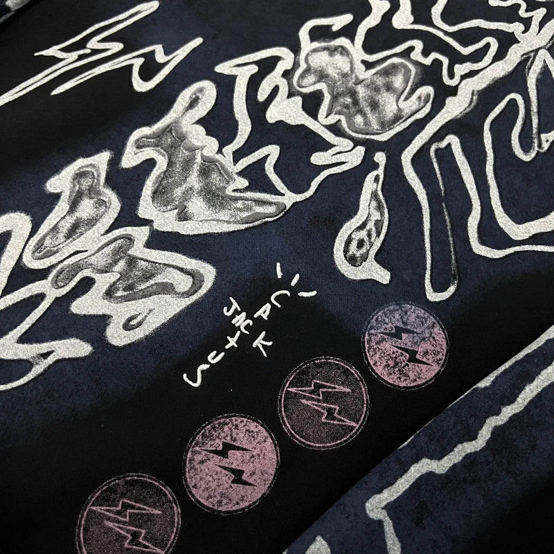 skatercore melting smiley featuring cactus jack fashion skull skeleton hoodie zip up plush hoodie cardigan kanye oversized zipper hoodies y2k men black clothes
