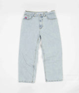 y2k gothic polar big boy baggy jeans cartoon embroidery streetwear mens womens fashion denim pants hot sell wide leg trouser unique jeans style 4842