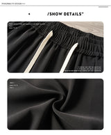 2024 new y2k straight gym pants mens korean fashion sportswear drawstring wide leg sweatpants casual baggy vintage trousers unique joggers style 3356
