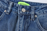 2024 ripped jeans high street straight trousers destroyed hole baggy denim pants vintage retro hip hop unique jeans style 409