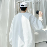 Autumn Hoodie Men Oversized Fashion White Round Neck Sweatshirt Men St
