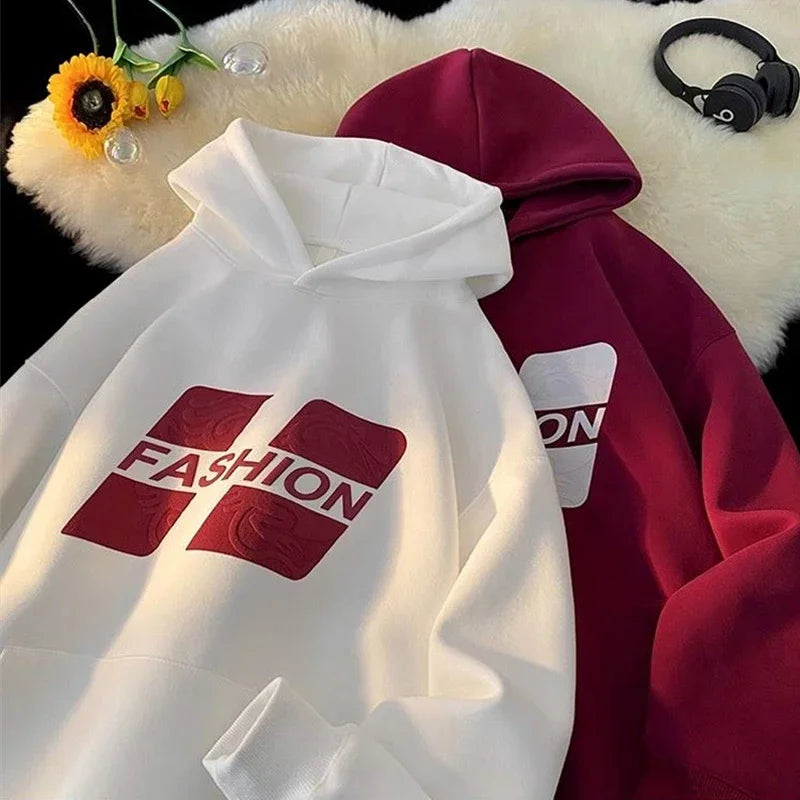 Autumn New Fashion Printed Hoody For Men Hip Hop Streetwear Fleece Pul