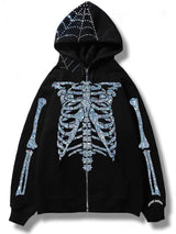 Y2K Diamond Jacket Fall Long Sleeve Hoodie Sweatshirt Womens Reflectiv
