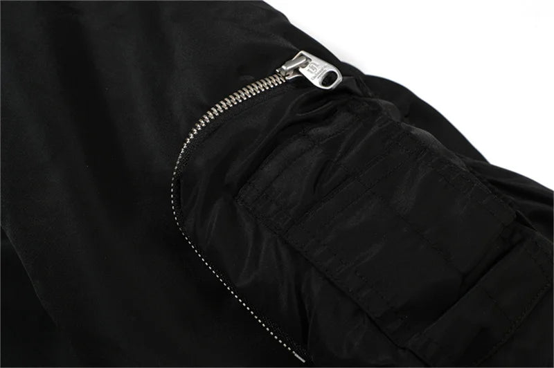 undermycar 2023 new high street fashion brand quality multi pocket flight jacket cotton coat black nan streetwear photo styli - variant style 1ac9a3 for streetwear fashion