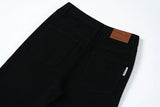 high street micro flare denim pants slim white jeans overall mens fashion casual vibe relaxed solid color washing jeans pants unique jeans style 2026