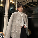 zip-up minimalist jacket, cold-season outfit - comfortable cotton fit with bold prints