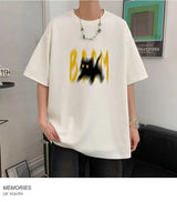 Cyberpunk Aesthetic piece – Japanese Fun And Trendy Cat Print New Short Sleeved T Shirts