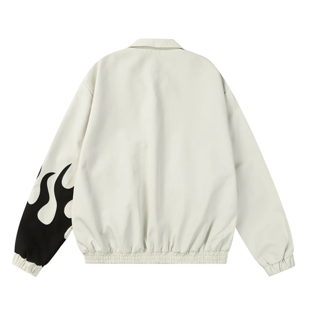 High fashion oversized zip-up quilted graffiti hooded