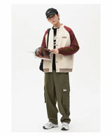 grunge street bomber, modern fit for men, oversized fit