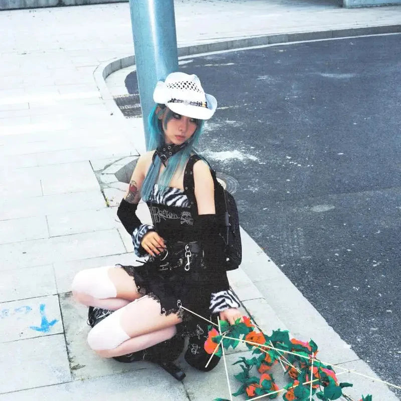 manga glitchcore shirt with broken frame design and comic visuals