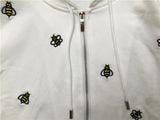 New Luxury Men Novelty Embroidery Bee Hoodies Hoody Hooded Sweatshirts