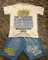 Grunge Oversized shirt – Ybg Playas Club Set Two Piece Set Graphic T Shirt Short Jean