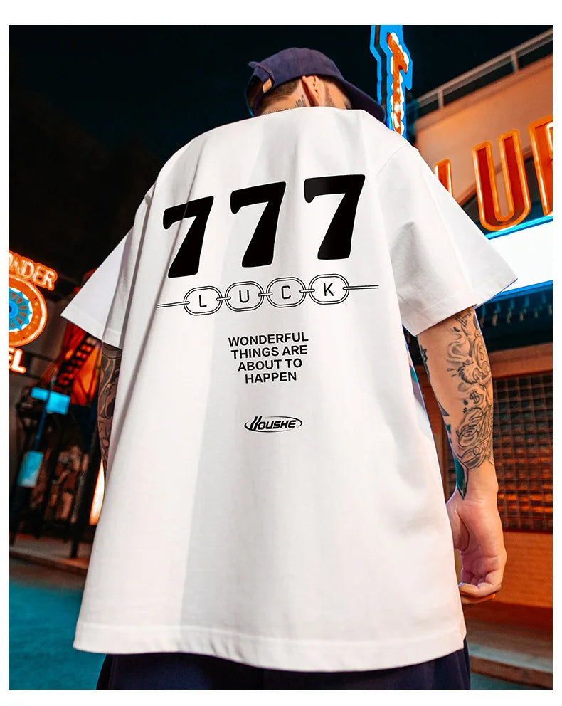 Skatercore Tribal flames – Summer Luck 7 Printed T Shirts For Men Y2K Streetwear