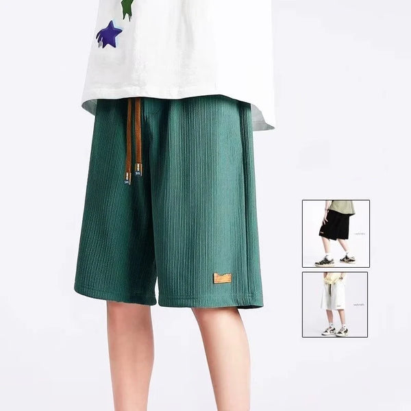 summer running baggy y2k shorts for men casual gym sport short pants threaded solid drawstring basketball bermuda masculina relaxed fit shorts