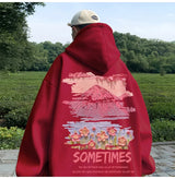 Mens Oversized Hoodie White With Hat 5Xl Plain Hoodies Oversize For Me
