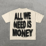 Harajuku Melting smiley – Smart Casual Harajuku Streetwear Graphic Y2K Tops Goth Men C