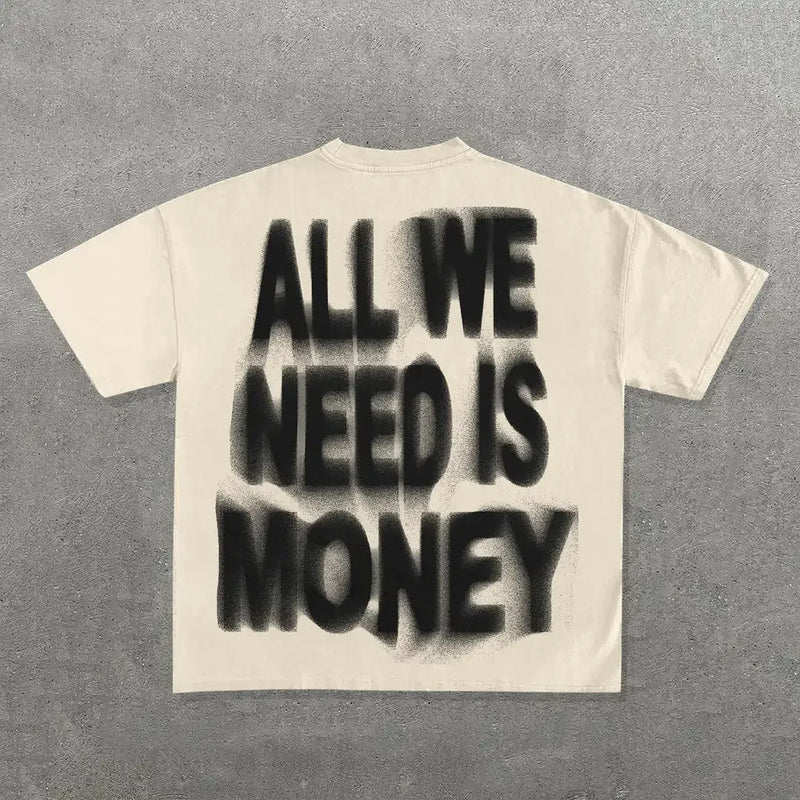 Harajuku Melting smiley – Smart Casual Harajuku Streetwear Graphic Y2K Tops Goth Men C