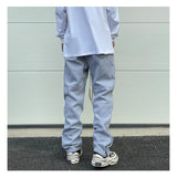 mens high street loose fit elastic waist pants winter warm fleece pants bottons hip hop drawstring sportwear sweatpants joggers unique joggers style 3048
