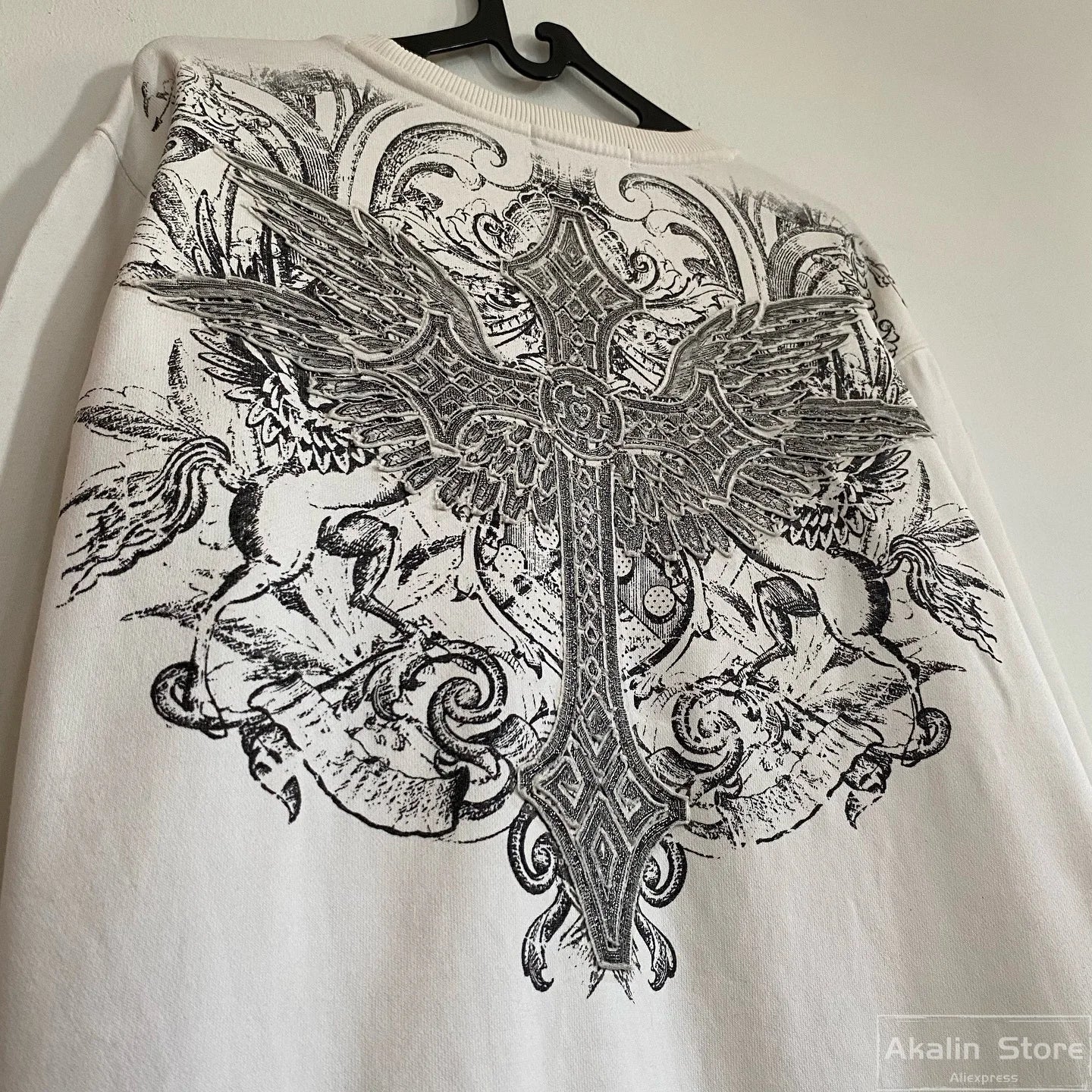 Urban Streetwear T-Shirt – Flame Stack Quote Design Y2K