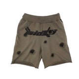 New 2023 Novelty Born From Pain SICKO BULLETPROOF SWEATSHORT Skateboard Street Cotton Casual Shorts Kanye Hip-hop Parkour #414